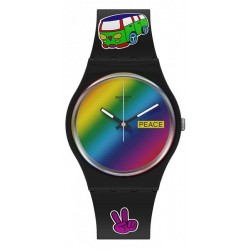 Reloj Swatch Unisex Gent Go With The 'Bow SO31B101