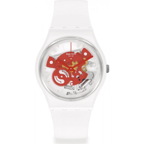Montre Swatch Unisex Gent Time To Red Small SO31W104 Acheter Montre Swatch Unisex Gent Time To Red Small SO31W104
