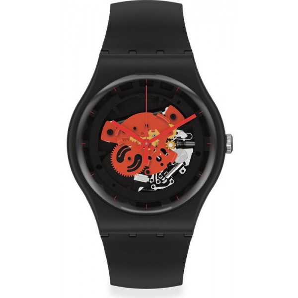 Orologio Swatch Unisex New Gent Time To Red Big SO32B110 Comprare Orologio Swatch Unisex New Gent Time To Red Big SO32B110