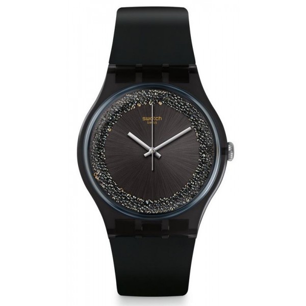 Swatch Women's Watch New Gent Darksparkles SUOB156 Buy Swatch Women's Watch New Gent Darksparkles SUOB156