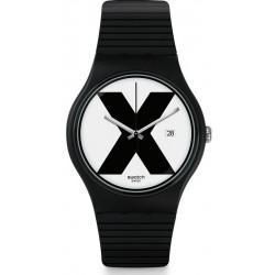 Swatch Unisex Watch New Gent XX-Rated Black SUOB402