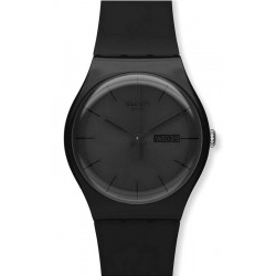 Swatch Unisex Watch New Gent Black Rebel SUOB702