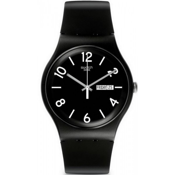 Swatch Unisex Watch New Gent Backup Black SUOB715 Buy Swatch Unisex Watch New Gent Backup Black SUOB715