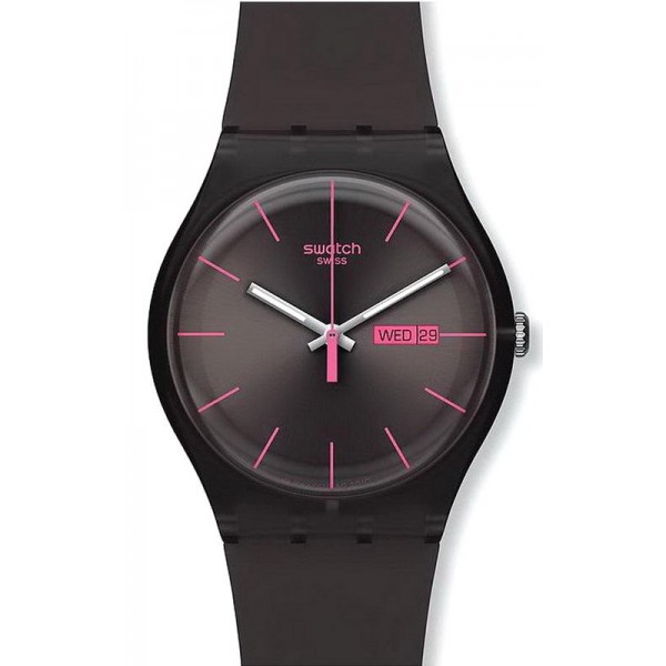 Swatch Unisexuhr New Gent Brown Rebel SUOC700 Kaufen Sie Swatch Unisexuhr New Gent Brown Rebel SUOC700
