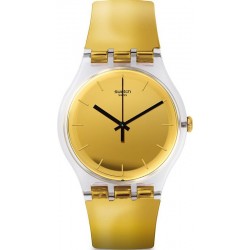 Swatch Unisex Watch New Gent Goldenall SUOK120