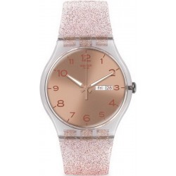 Orologio Swatch Donna New Gent Pink Glistar SUOK703