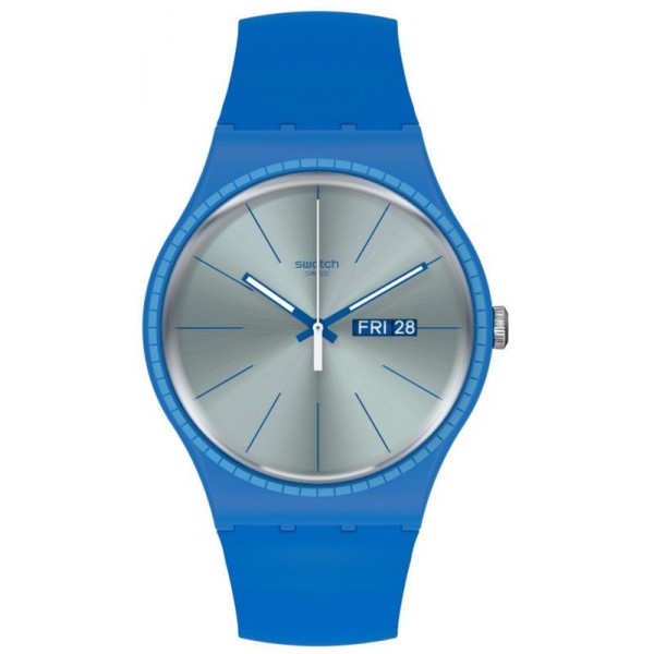 Buy Swatch Unisex Watch New Gent Blue Rails SUON714