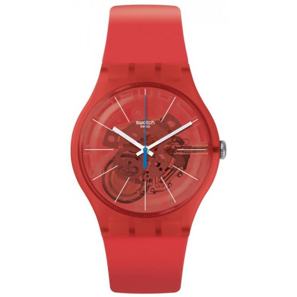 Swatch Unisex Watch New Gent Bloody Orange SUOO105 Buy Swatch Unisex Watch New Gent Bloody Orange SUOO105
