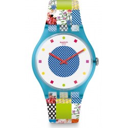 Swatch Women's Watch New Gent Quilted Time SUOS108