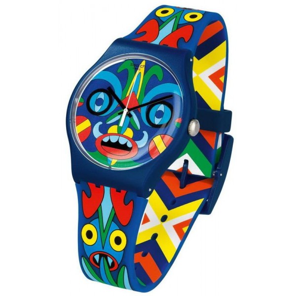 Swatch Mika Unisex Watch New Gent Kukulakuku SUOZ171 Buy Swatch Mika Unisex Watch New Gent Kukulakuku SUOZ171
