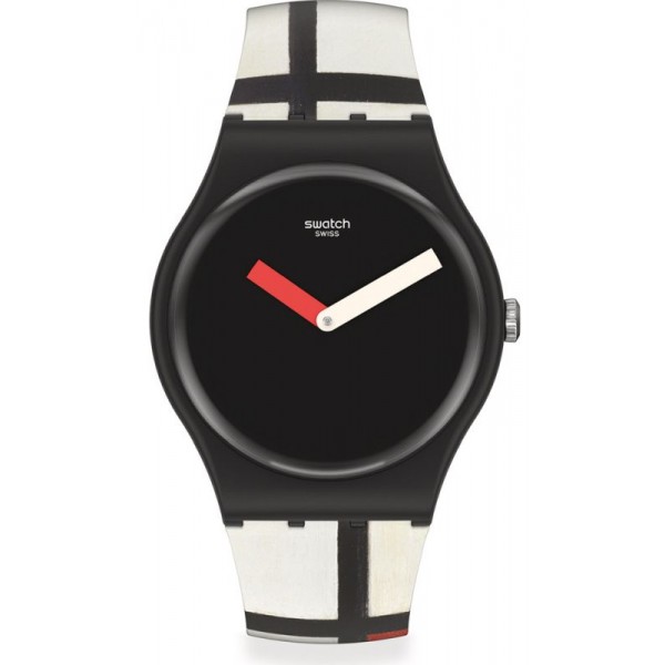 Swatch Watch Centre Pompidou Red, Blue and White, by Piet Mondrian SUOZ344 Buy Swatch Watch Centre Pompidou Red, Blue and White, by Piet Mondrian SUOZ344
