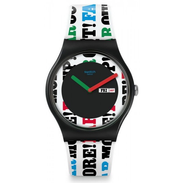 Orologio Swatch 007 On Her Majestys Secret Service 1969 SUOZ715 Comprare Orologio Swatch 007 On Her Majestys Secret Service 1969 SUOZ715