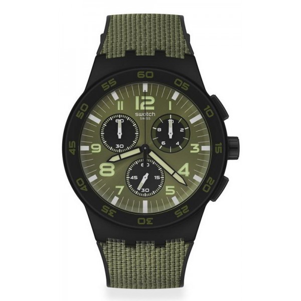 Comprare Orologio Swatch Uomo Chrono Plastic Dark Forest SUSB105