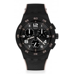 Comprar Reloj Swatch Hombre Chrono Plastic Black Cord SUSB106