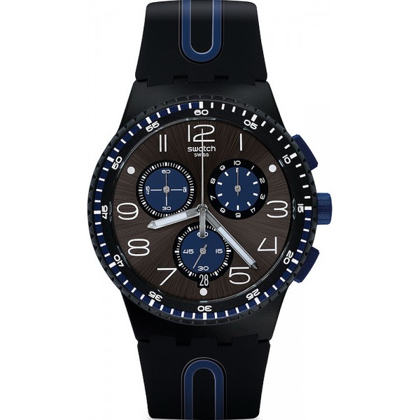 Montre Swatch Homme Chrono Plastic Kaicco SUSB406 Acheter Montre Swatch Homme Chrono Plastic Kaicco SUSB406