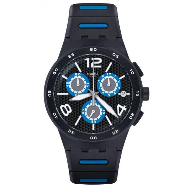 Kaufen Sie Swatch Herrenuhr Chrono Plastic Black Spy SUSB410
