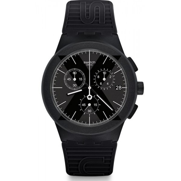 Comprare Orologio Swatch Uomo Chrono Plastic X-District Black SUSB413