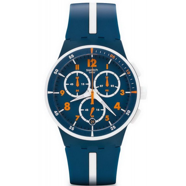 Swatch Men's Watch Chrono Plastic Whitespeed SUSN403 Buy Swatch Men's Watch Chrono Plastic Whitespeed SUSN403