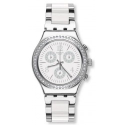 Swatch Unisex Watch Irony Chrono Made In White YCS119G