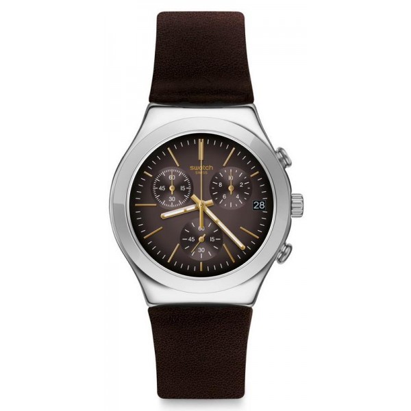 Comprare Orologio Swatch Uomo Irony Chrono Brownflect YCS600