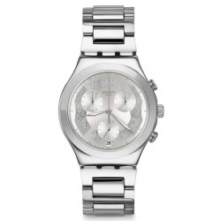 Swatch Unisex Watch Irony Chrono Silver Ring YCS604G
