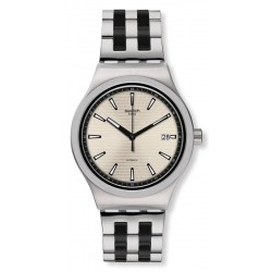 Reloj Swatch Hombre Irony Sistem51 Sistem Silverline Automático YIS424G