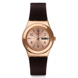 Swatch Women's Watch Irony Medium Brownee YLG701