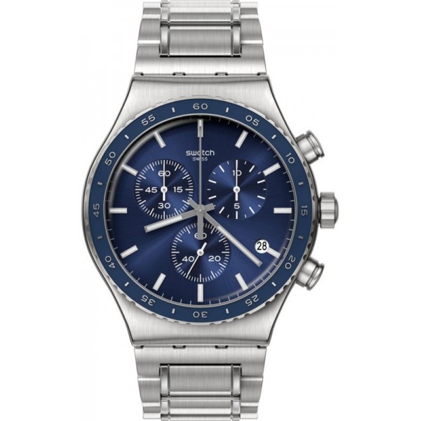 Swatch Mens Watch Irony Chrono Cobalt Lagoon YVS496G Buy Swatch Mens Watch Irony Chrono Cobalt Lagoon YVS496G