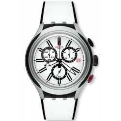 Swatch Men's Watch Irony Xlite Black Wheel Chronograph YYS4005