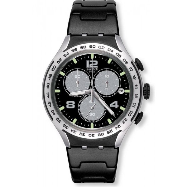 Buy Swatch Men's Watch Irony Xlite Night Attack YYS4026AG Chronograph